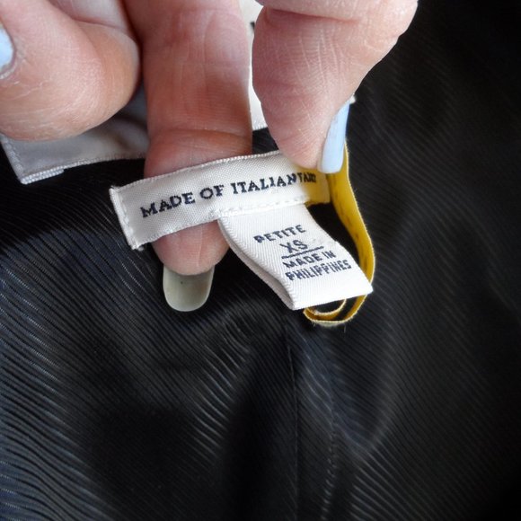 Banana Republic Black Wool Pea Coat w/Ruffle Detail Size XS - Picture 16 of 16